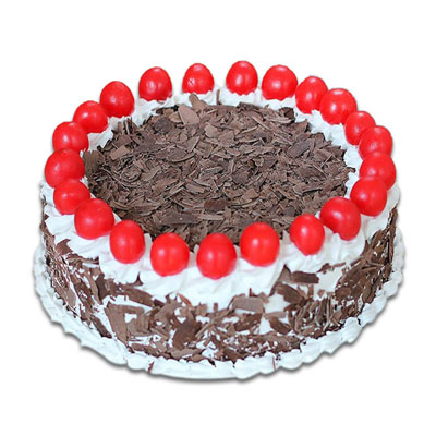 "Round shape black forest cake - 1kg - Click here to View more details about this Product